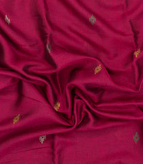 Magenta Printed Blended Erode Cotton Saree With Zari Border-SY0462