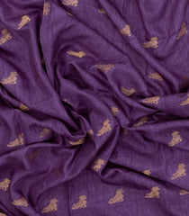 Lilac Printed Synthetics Dola Saree Zari Buttas-BL5299