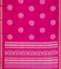 Hot Pink Printed Synthetic Dola Silk Saree With Zari Border-SY0413