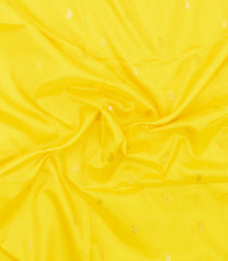 Lemon Yellow Handloom Uppada Silk Saree With Meena Buttas-UP0433