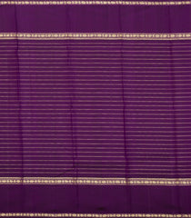 Purple Handloom Kanchipuram Silk Saree With Zari Checks-KA14687