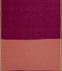 Magenta Woven Chirala Cotton Saree With Contrast Border & Pallu-CR1391