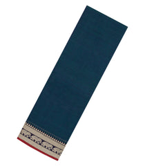 Teal Woven Chirala Cotton Saree With Narayanapet Border-CR1487