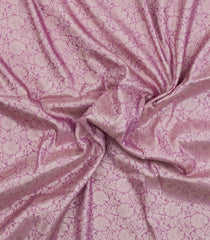 Lavender Woven Art Dupion Saree With Floral Vine Motifs-BL5946