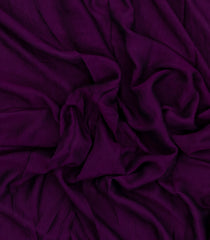 Dark Purple Synthetics Moss Crush Saree With Velvet Border -BL5461