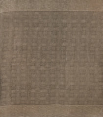Crimson Woven Blended Linen Saree With Printed Floral Motifs-BL4843