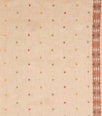 Taupe Woven Blended Tussar Saree With Meena Pallu-BL4806