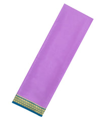 Lavender Woven Mysore Silk Saree With Contrast Zari Border-MS3590