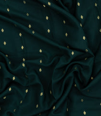Bottle Green Woven Mysore Silk Saree With Buttas & Contrast Border-MS3459