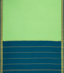 Mint Green Woven Mysore Silk Saree With Contrast Zari Border-MS3329
