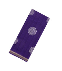 Violet Printed Synthetic Dola Silk Saree With Zari Border-SY0412