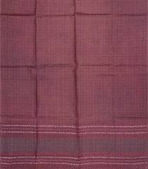 Chestnut Pink Woven Tussar Silk Saree With Stripes-TU3339
