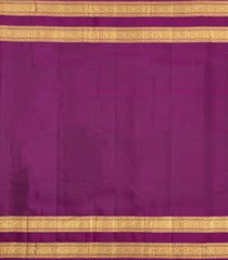 Lilac Handloom Kanchipuram Silk Saree With Zari Checks-KA16260