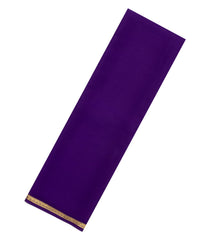 Purple Woven Mysore Silk Saree With Zari Border-MS3688