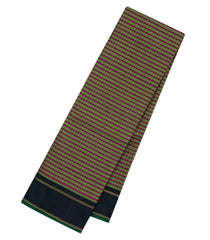 Green & Magenta Handloom Kanchipuram Silk Saree With Stripes-KA15706