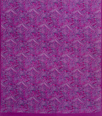 Magenta Printed Crepe Silk Saree With Abstract Motifs-PS0909