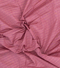 Dusty Pink Woven Chettinad Cotton Saree With Zari Stripes-CN1932