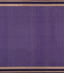 Blue Handloom Kanchi Cotton Saree With Silk Border-KC1826