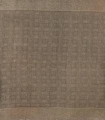 Green Woven Blended Linen Saree With Printed Floral Motifs-BL4845