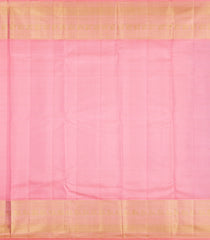 Dark Purple Handloom Korvai Kanchipuram Silk Saree With Zari Buttas-KA16703