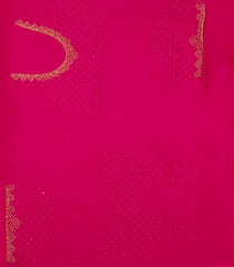 Pink Woven Crepe Saree With Embroidered Mirror Work Motifs-EN1807