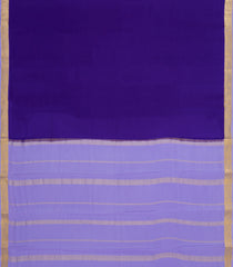 Purple Woven Mysore Silk Saree With Contrast Border-MS3673