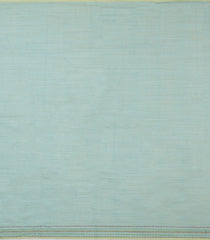 Light Blue Embroidered Synthetic Linen Saree With Elephant Motifs-SY0562