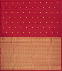Crimson Handloom Kanchipuram Silk Saree With Annam Buttas-KA15095