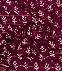 Magenta Printed Synthetic Dola Silk Saree With Zari Border-BL5060