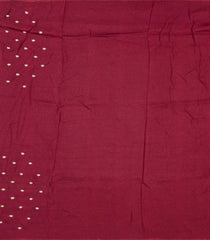Maroon Woven Blended Tussar Saree With Embroidered Floral Motifs-EN1836