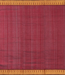 Crimson Handloom Silk Cotton Saree With Buttas & Zari Border-SC4648