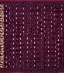 Maroon Handloom Banarasi Silk Saree With Annam Buttas-BE1462