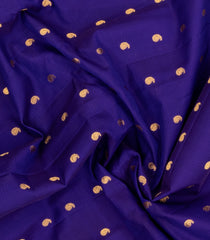 Purple Handloom Gadwal SICO Saree With Cotton Body & Silk Border-GA0383