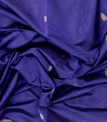 Purple Handloom Silk Cotton Saree With Gandaberunda Buttas-SC4005