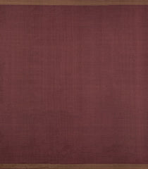 Brown Woven Tussar Silk Saree With Peacock Buttas-TU3277