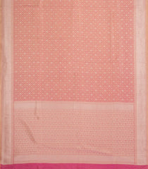Baby Pink Woven Art Dupion Saree With Floral Zari Motifs-BL5967