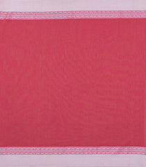 Peach Woven Bengal Cotton Saree With Contrast Border-BG1735