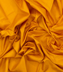 Mustard Handloom Plain Kanchipuram Silk Saree-KA14157