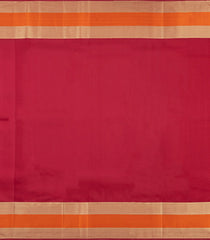 Mustard Handloom Korvai Kanchipuram Silk Saree With Diagonal Zari Stripes-KA16603