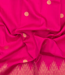 Pink Handloom Kanchipuram Silk Saree With Chakaram Buttas-KA15833