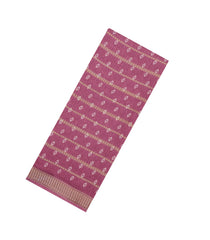 Dusty Pink Printed Synthetics Dola Saree Zari Stripes-BL5288