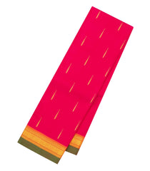 Hot Pink Handloom Kanchipuram Silk Saree With Raindrop Buttas -KA13838