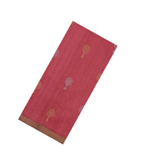 Dusty Peach Woven Tussar Silk Saree With Tree Buttas-TU3235