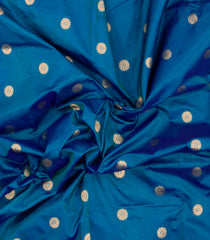 Blue Handloom Paithani Silk Saree With Meena Border & Pallu-PA1128
