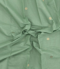 Aquamarine Handloom Kanchi Cotton Saree With Chakaram Buttas-KC1835
