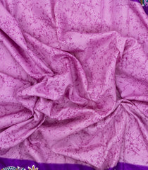 BubbleGum Pink Printed Synthetics Dupion Saree With Abstract Motifs-BL5202