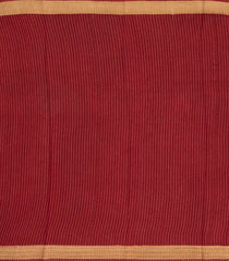 Black Handloom Tussar Silk Saree With Printed Chevron Motifs-TU2673
