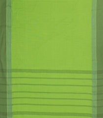 Light Green Woven Bengal Cotton Saree With Contrast Border-BG1728