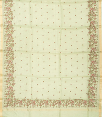 Cardamom Green Handloom Kota Silk Saree With Peacock Motifs-KO1037