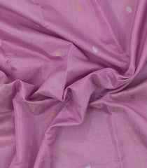 Dusty Pink Handloom Maheswari Silk Cotton Saree With Buttas-SC4118